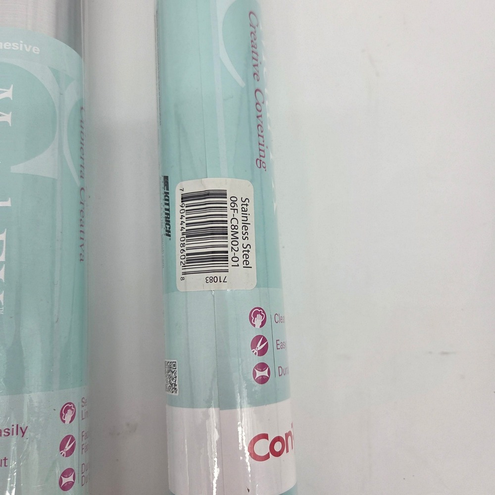 Contact Brand Metal FX Stainless Steel Creative Cover 18in x 6ft Self Adhesive